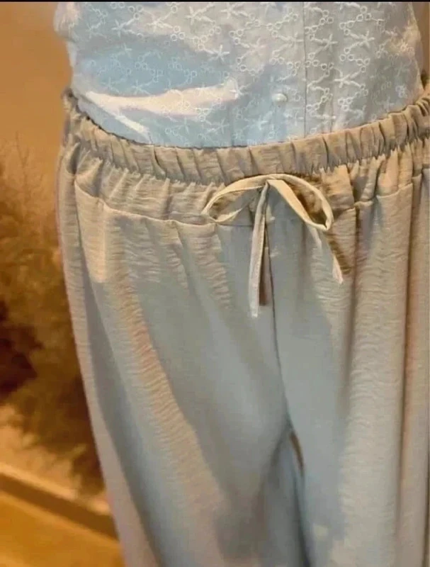 Pantalón fluido beige liso T36/44 mujer – photo 8